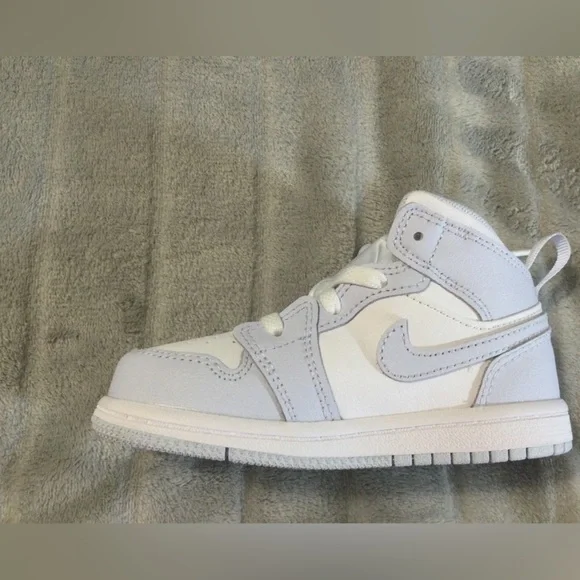 Nike Jordan 1 Mid Toddler Cobalt Bliss/White Size 8c - Picture 9 of 13